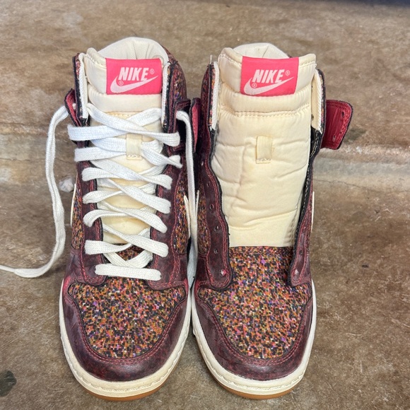 Nike Sky High Floral Dunk Colorful High-Top Sneakers - Picture 1 of 5